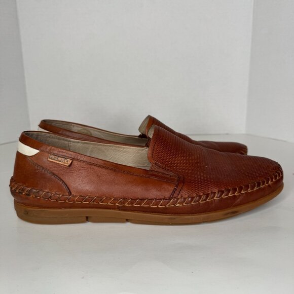 Pikolinos Altet M4K-3117 Brown Calfskin Leather Slip On Loafers Mens 9.5 EU43 Te main image 9